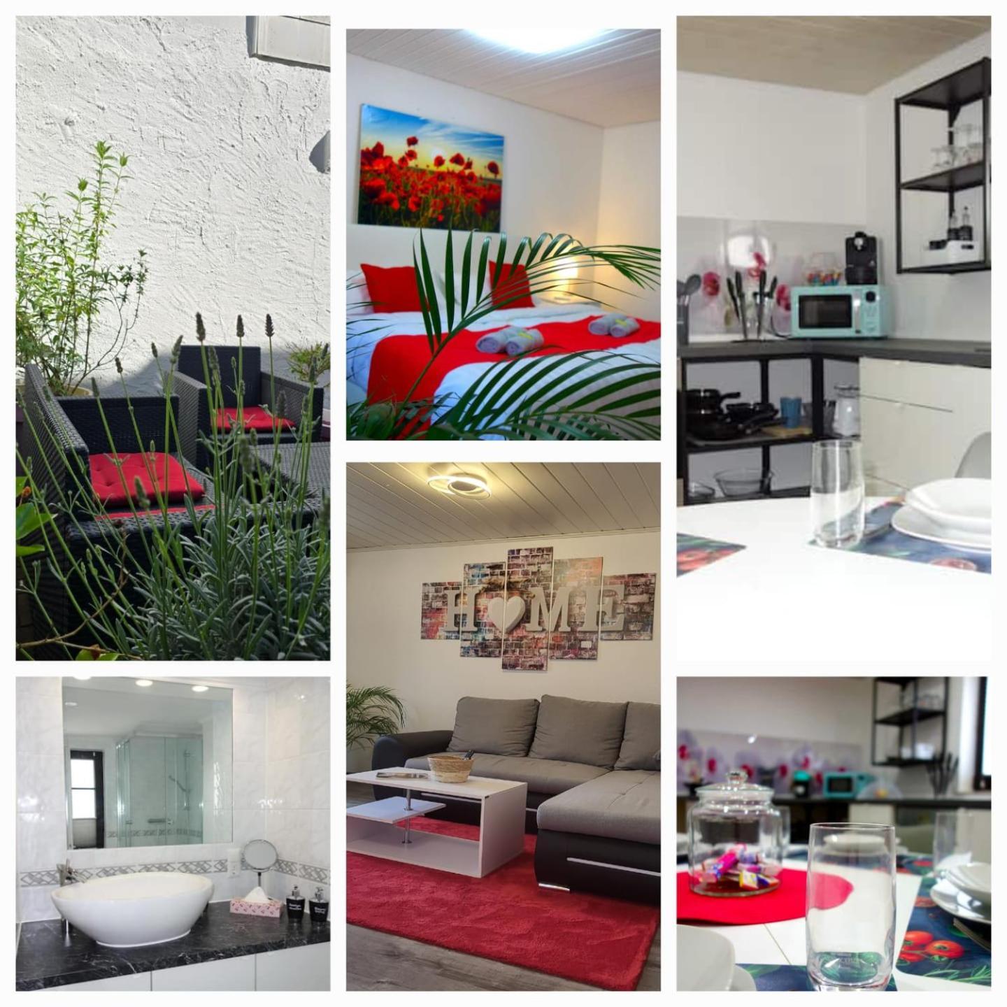 Happy-Homes Red - Up To 5 - Kueche - W-Lan - Netflix - Honig - Terrasse Альтенштадт Экстерьер фото